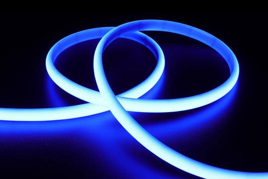 SPOTLESS NEON FLEX LED STRIP IP65 5M BLUE 24V 18W/M 210LED/M 13MM WIDTH 115 BEAM BAG PACK INTEGRAL - ILSTBLUB299E