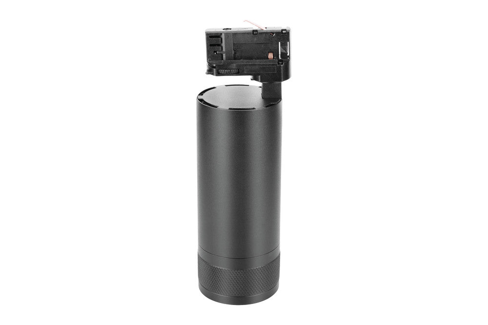 FOCUSPRO 24W BLACK LED SPOT LIGHT NON-DIMMABLE ZOOMABLE BEAM ANGLE 20-55 DEG TRACK MOUNTED 3 CIRCUIT 3000K 175MM CRI90 1750LM 88LM/W 220-240V - ILTSL003