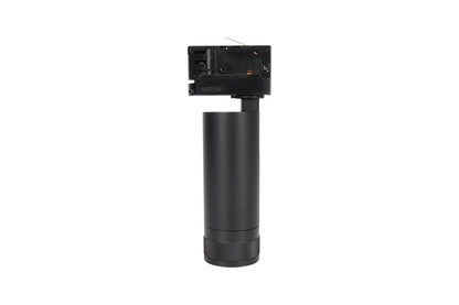 FOCUSPRO 15W BLACK LED SPOT LIGHT NON-DIMMABLE ZOOMABLE BEAM ANGLE 20-55 DEG TRACK MOUNTED 3 CIRCUIT 3000K 164MM CRI90 1050LM 86LM/W 220-240V - ILTSL002