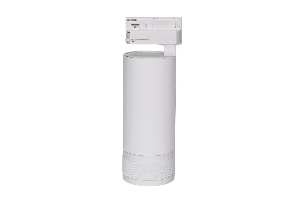 FOCUSPRO 24W WHITE LED SPOT LIGHT NON-DIMMABLE ZOOMABLE BEAM ANGLE 20-55 DEG TRACK MOUNTED 3 CIRCUIT 4000K 175MM CRI90 2128LM 88LM/W 220-240V - ILTSL015