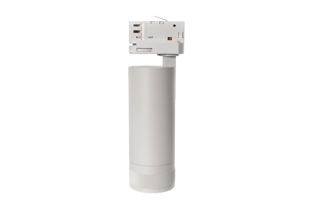 FOCUSPRO 15W WHITE LED SPOT LIGHT NON-DIMMABLE ZOOMABLE BEAM ANGLE 20-55 DEG TRACK MOUNTED 3 CIRCUIT 4000K 164MM CRI90 1050LM 86LM/W 220-240V - ILTSL014