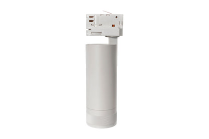 FOCUSPRO 15W WHITE LED SPOT LIGHT NON-DIMMABLE ZOOMABLE BEAM ANGLE 20-55 DEG TRACK MOUNTED 3 CIRCUIT 4000K 164MM CRI90 1050LM 86LM/W 220-240V - ILTSL014