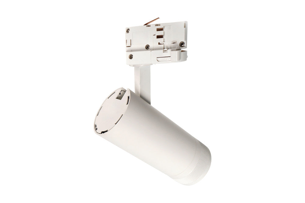 FOCUSPRO 15W WHITE LED SPOT LIGHT NON-DIMMABLE ZOOMABLE BEAM ANGLE 20-55 DEG TRACK MOUNTED 3 CIRCUIT 3000K 164MM CRI90 1050LM 86LM/W 220-240V - ILTSL010