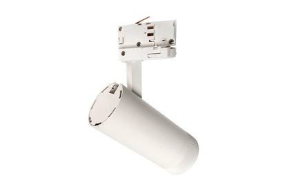 FOCUSPRO 15W WHITE LED SPOT LIGHT NON-DIMMABLE ZOOMABLE BEAM ANGLE 20-55 DEG TRACK MOUNTED 3 CIRCUIT 3000K 164MM CRI90 1050LM 86LM/W 220-240V - ILTSL010