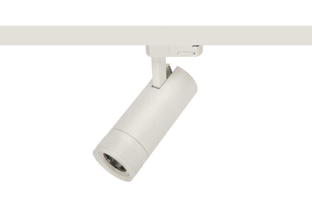 FOCUSPRO 15W WHITE LED SPOT LIGHT NON-DIMMABLE ZOOMABLE BEAM ANGLE 20-55 DEG TRACK MOUNTED 3 CIRCUIT 3000K 164MM CRI90 1050LM 86LM/W 220-240V - ILTSL010