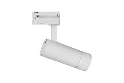 FOCUSPRO 8W WHITE LED SPOT LIGHT NON-DIMMABLE ZOOMABLE BEAM ANGLE 18-50 DEG TRACK MOUNTED 3 CIRCUIT 3000K 131MM CRI90 500LM 93LM/W 220-240V - ILTSL009