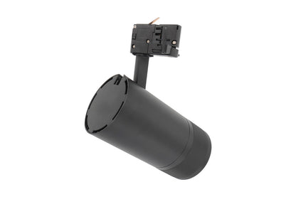 FOCUSPRO 32W BLACK LED SPOT LIGHT NON-DIMMABLE ZOOMABLE BEAM ANGLE 16-42 DEG TRACK MOUNTED 3 CIRCUIT 4000K 182MM CRI90 1958LM 80LM/W 220-240V - ILTSL008