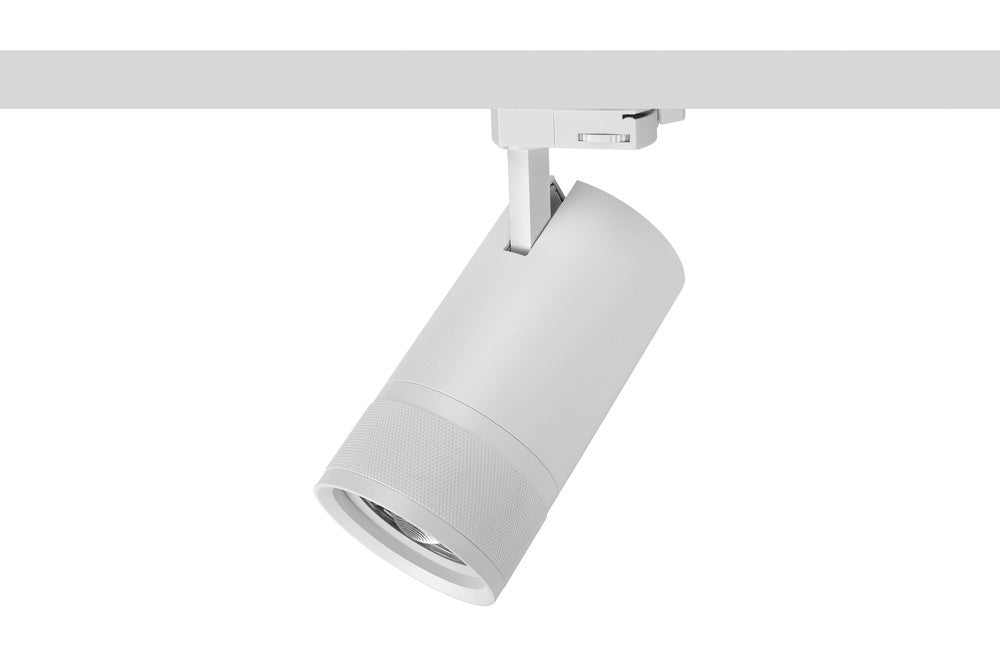 FOCUSPRO 32W WHITE LED SPOT LIGHT NON-DIMMABLE ZOOMABLE BEAM ANGLE 16-42 DEG TRACK MOUNTED 3 CIRCUIT 3000K 182MM CRI90 1958LM 80LM/W 220-240V - ILTSL012