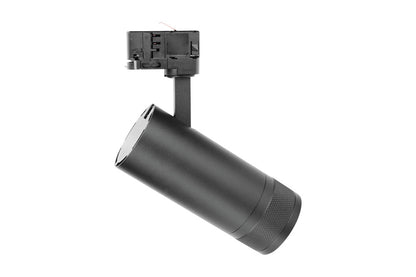 FOCUSPRO 24W BLACK LED SPOT LIGHT NON-DIMMABLE ZOOMABLE BEAM ANGLE 20-55 DEG TRACK MOUNTED 3 CIRCUIT 3000K 175MM CRI90 1750LM 88LM/W 220-240V - ILTSL003
