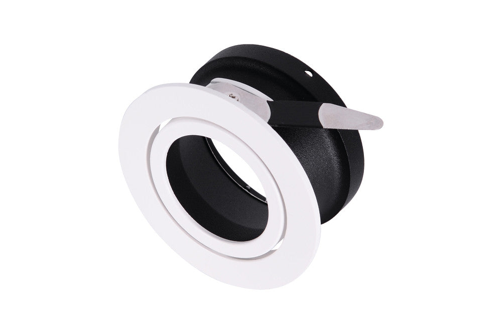 ACCENTPLUS DOWNLIGHT FOR LED GU10 55MM CUTOUT IP20 WHITE 20 DEG TWO SIDES TILTABLE - ILDL55N013