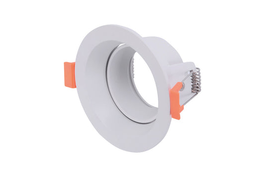 ACCENTPLUS DOWNLIGHT FOR LED GU10 70MM CUTOUT IP20 WHITE FRONT ENTRY 20 DEG TWO SIDES TILTABLE - ILDL70N012