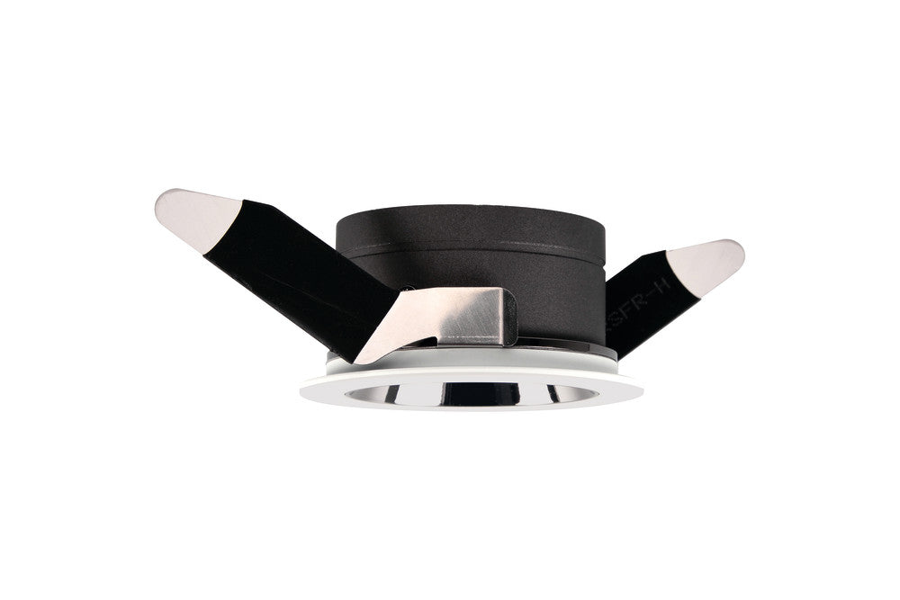 ACCENTPLUS DOWNLIGHT FOR LED GU10 60MM CUTOUT IP20 MIRROR BLACK ROUND 20 DEG ONE SIDE TILTABLE - ILDL60N008