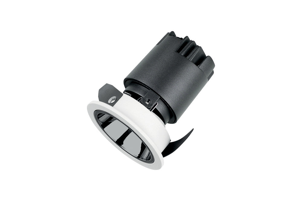 ACCENTPRO LED DOWNLIGHT 42 DEG BEAM ANGLE 50MM CUTOUT 30 DEG TILTABLE 355 DEG ROTATABLE 5W 334LM 66LM/W 3000K CRI90 MIRROR SILVER ROUND 34VDC 120MA WITHOUT DRIVER - ILDL50P005