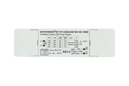 ADJUSTABLE CONSTANT CURRENT DRIVER 3-8W 90-180MA IP20 NON-DIM 30-42V OUTPUT INTEGRAL - ILDRCCA074A