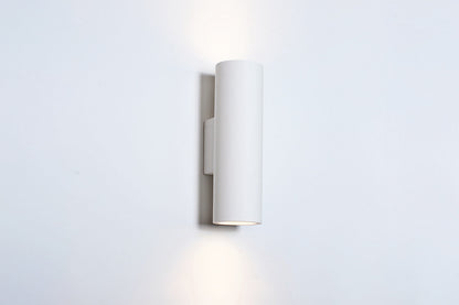 INDOOR DECORATIVE PAINTABLE GYPSUM KOS WALL LIGHT IP20 FOR 2 X GU10 WHITE INTEGRAL - ILDEC007