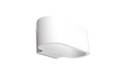 INDOOR DECORATIVE PAINTABLE GYPSUM CHANIA WALL LIGHT IP20 FOR 1 X G9 MAX 40W WHITE INTEGRAL - ILDEC004