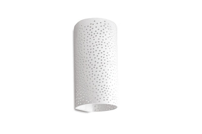 INDOOR DECORATIVE PAINTABLE GYPSUM VERIA WALL LIGHT IP20 FOR 1 X E14 MAX 40W WHITE INTEGRAL - ILDEC005