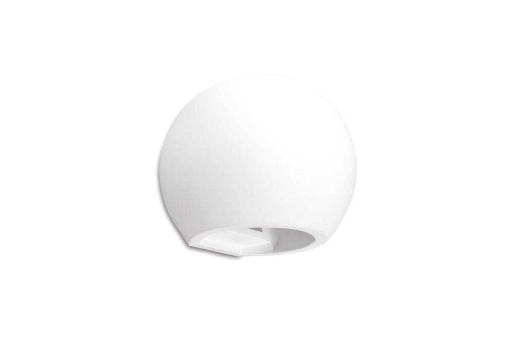 INDOOR DECORATIVE PAINTABLE GYPSUM SERRES WALL LIGHT IP20 FOR 1 X G9 MAX 40W WHITE INTEGRAL - ILDEC002