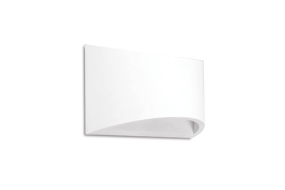 INDOOR DECORATIVE PAINTABLE GYPSUM GALATSI WALL LIGHT IP20 FOR 1 X G9 MAX 40W WHITE INTEGRAL - ILDEC013