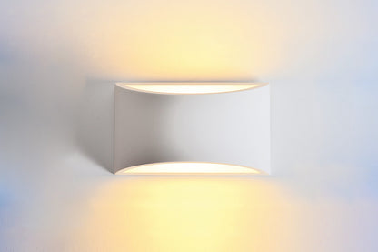 INDOOR DECORATIVE PAINTABLE GYPSUM GALATSI WALL LIGHT IP20 FOR 1 X G9 MAX 40W WHITE INTEGRAL - ILDEC013