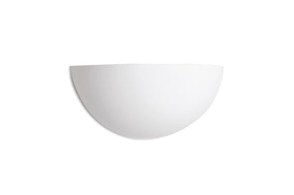 INDOOR DECORATIVE PAINTABLE GYPSUM FLORINA WALL LIGHT IP20 FOR 1 X E14 MAX 40W WHITE INTEGRAL - ILDEC008