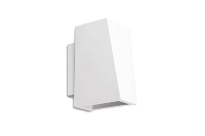 INDOOR DECORATIVE PAINTABLE GYPSUM KASTORIA WALL LIGHT IP20 FOR 1 X G9 MAX 40W WHITE INTEGRAL - ILDEC009
