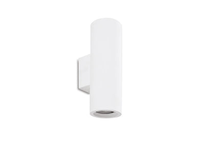 INDOOR DECORATIVE PAINTABLE GYPSUM KOS WALL LIGHT IP20 FOR 2 X GU10 WHITE INTEGRAL - ILDEC007