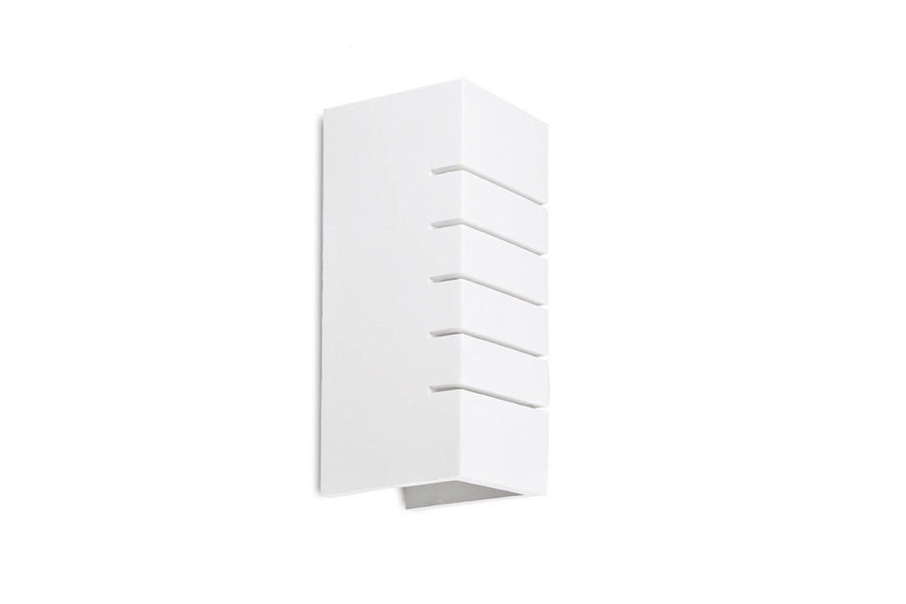 INDOOR DECORATIVE PAINTABLE GYPSUM RAFINA WALL LIGHT IP20 FOR 1 X E14 MAX 40W WHITE INTEGRAL - ILDEC010