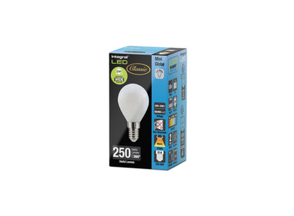 CLASSIC FILAMENT GOLF BALL BULB E14 250LM 1.8W 2700K NON-DIMM 330 BEAM FROSTED INTEGRAL - ILGOLFE14NC048