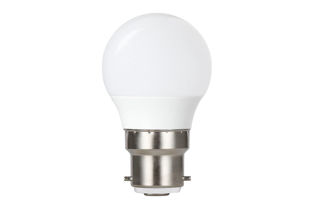GOLF BALL BULB B22 470LM 4.2W 2700K DIMMABLE 240 BEAM FROSTED INTEGRAL - ILGOLFB22DC057