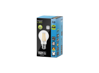 OMNI FILAMENT GLS BULB B22 1521LM 10.5W 2700K NON-DIMM 330 BEAM CLEAR FULL GLASS INTEGRAL - ILGLSB22NC121
