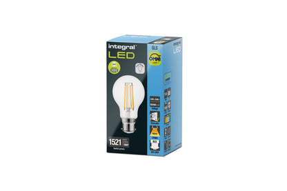 OMNI FILAMENT GLS BULB B22 1521LM 11W 2700K DIMMABLE 330 BEAM CLEAR INTEGRAL - ILGLSB22DC123