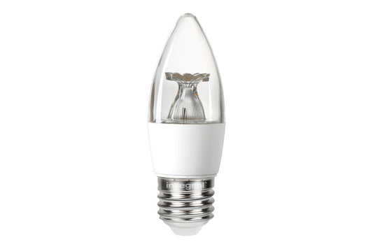 CANDLE BULB E27 470LM 4.9W 2700K NON-DIMM 240 BEAM CLEAR INTEGRAL - ILCANDE27NC068