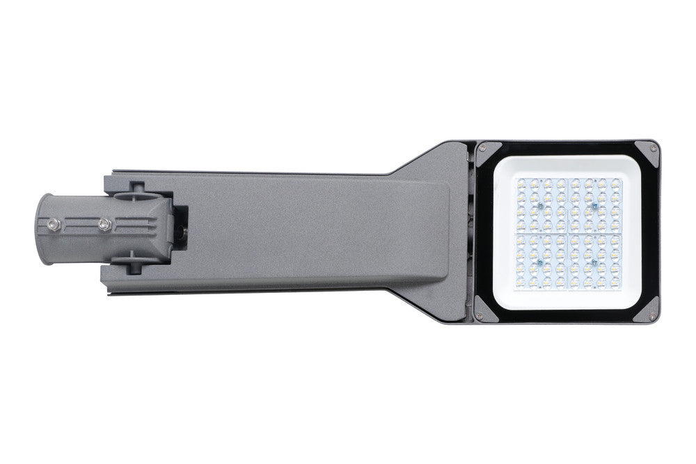MATRIX MINI STREET LIGHT 4650LM 30W 4000K OPTIC-T2M IP66 34 TO 48MM DIA SPIGOT CLAMP NFC IK09 NEMA3 WITH CAP & AUTO-DISCONNECT RAL7037 - ILSLB001