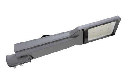 MATRIX MIDI STREET LIGHT 12000LM 80W 4000K OPTIC-T2M IP66 60MM DIA SPIGOT CLAMP NFC IK09 NEMA3 WITH CAP & AUTO-DISCONNECT RAL7037 - ILSLB003