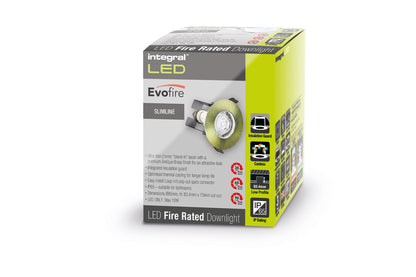 EVOFIRE FIRE RATED DOWNLIGHT 70MM CUTOUT IP65 ANTIQUE BRASS ROUND +GU10 HOLDER & INSULATION GUARD INTEGRAL - ILDLFR70D046