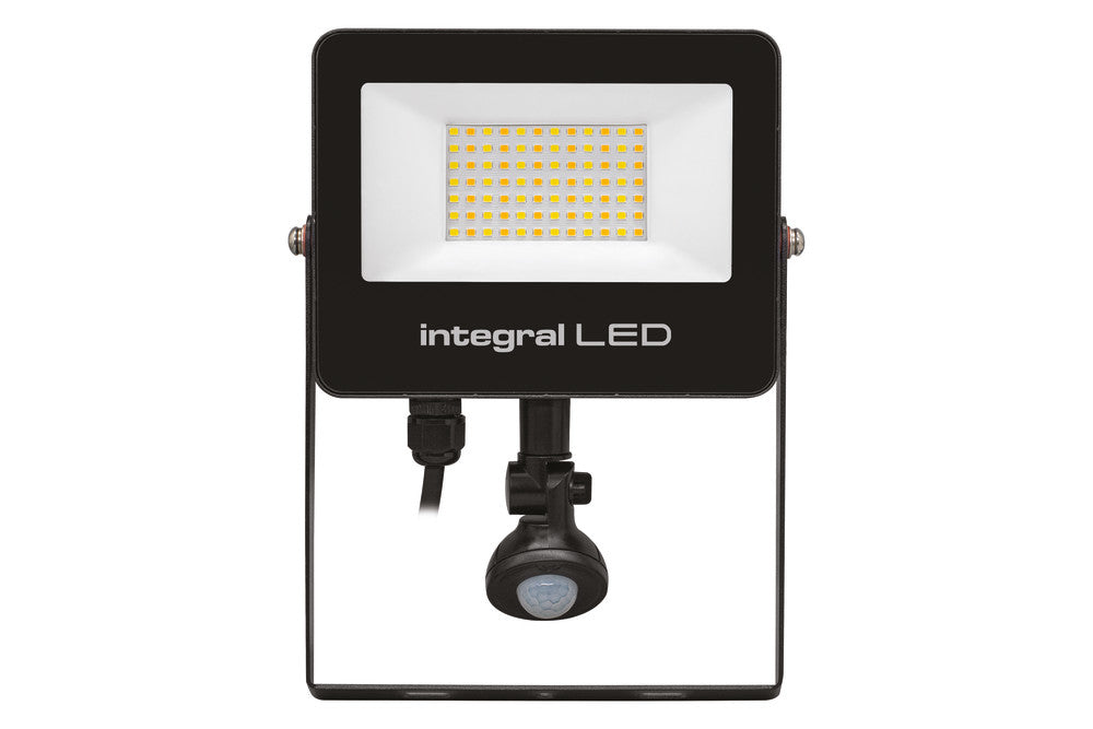 SUPER SLIM 2 FLOODLIGHT IP67 3000LM 30W TUYA 3000/4000/6500K PIR 120° DIMMABLE 100LM/W BLACK INTEGRAL - ILFLC252