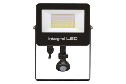 SUPER SLIM 2 FLOODLIGHT IP67 3000LM 30W TUYA 3000/4000/6500K PIR 120° DIMMABLE 100LM/W BLACK INTEGRAL - ILFLC252
