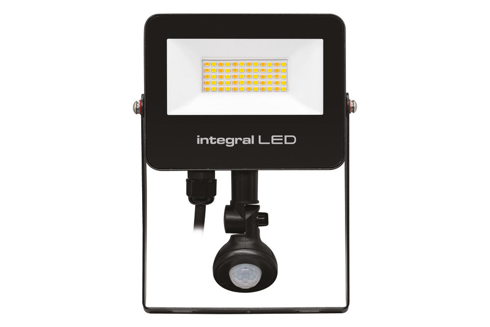 SUPER SLIM 2 FLOODLIGHT IP67 2000LM 20W TUYA 3000/4000/6500K PIR 120° DIMMABLE 100LM/W BLACK INTEGRAL - ILFLC251