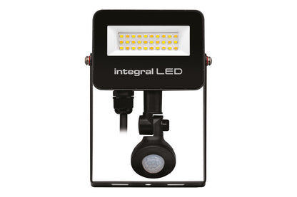 SUPER SLIM 2 FLOODLIGHT IP67 1000LM 10W TUYA 3000/4000/6500K PIR 120° DIMMABLE 100LM/W BLACK INTEGRAL - ILFLC250
