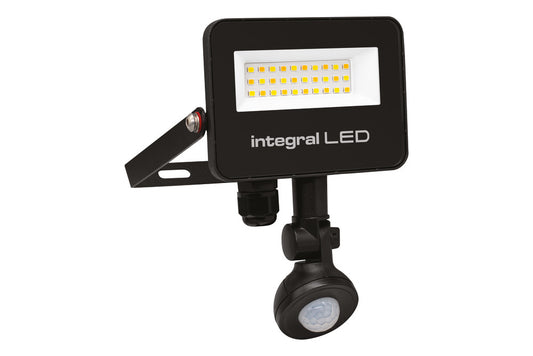SUPER SLIM 2 FLOODLIGHT IP67 1000LM 10W TUYA 3000/4000/6500K PIR 120° DIMMABLE 100LM/W BLACK INTEGRAL - ILFLC250