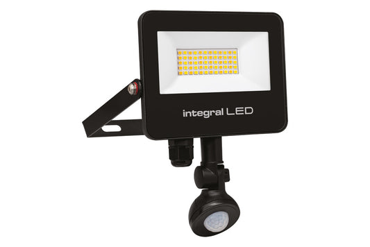 SUPER SLIM 2 FLOODLIGHT IP67 2000LM 20W TUYA 3000/4000/6500K PIR 120° DIMMABLE 100LM/W BLACK INTEGRAL - ILFLC251