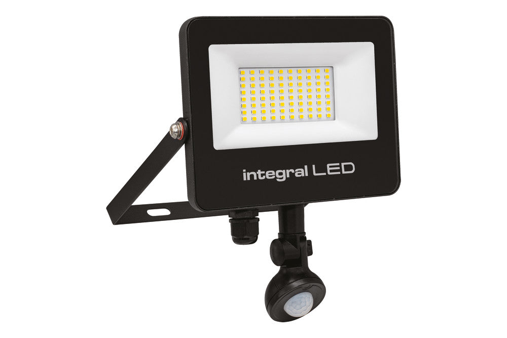 SUPER SLIM 2 FLOODLIGHT IP67 5000LM 50W 4000K PIR 120° NON-DIMM 100LM/W BLACK INTEGRAL - ILFLC243