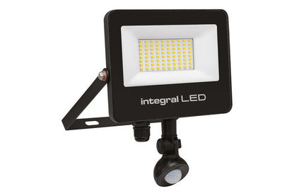 SUPER SLIM 2 FLOODLIGHT IP67 5000LM 50W 4000K PIR 120° NON-DIMM 100LM/W BLACK INTEGRAL - ILFLC243