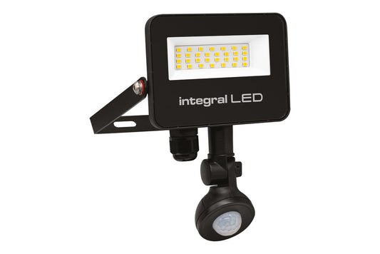 SUPER SLIM 2 FLOODLIGHT IP67 2000LM 20W 4000K PIR 120° NON-DIMM 100LM/W BLACK INTEGRAL - ILFLC241