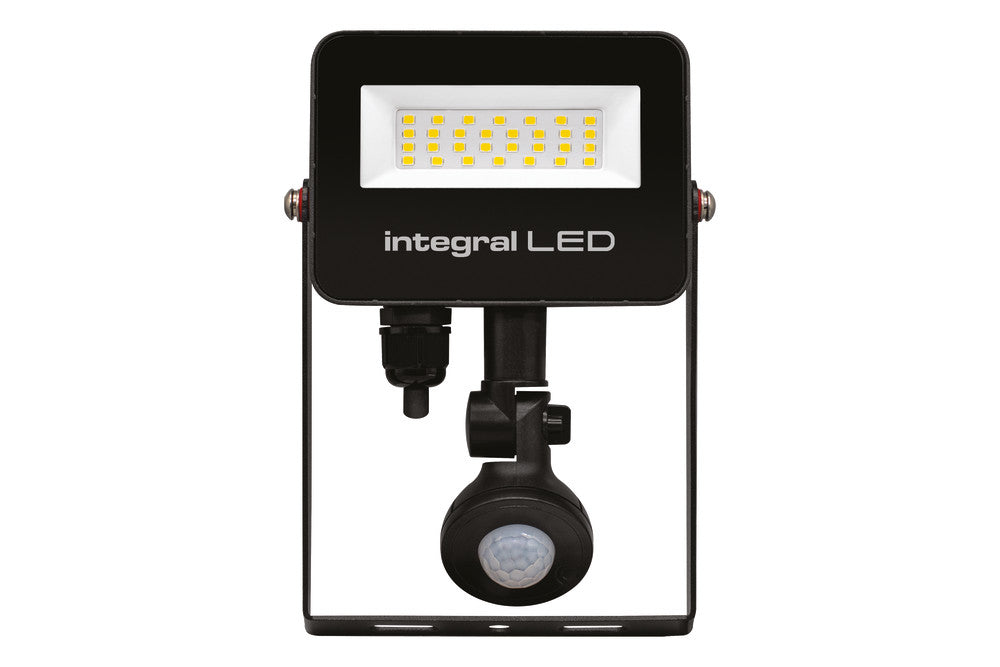 SUPER SLIM 2 FLOODLIGHT IP67 2000LM 20W 4000K PIR 120° NON-DIMM 100LM/W BLACK INTEGRAL - ILFLC241