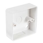 1g PVC Pattress Box Radius Corner