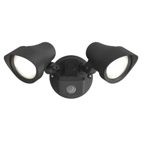 Zeker Floodlight Black PIR
