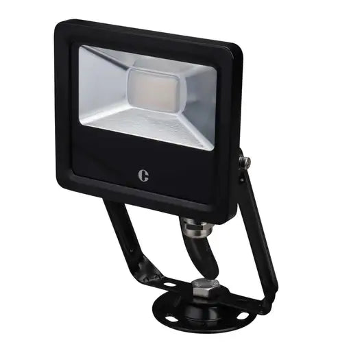 Collingwood 10W LED Tri-Colour Floodlight Black