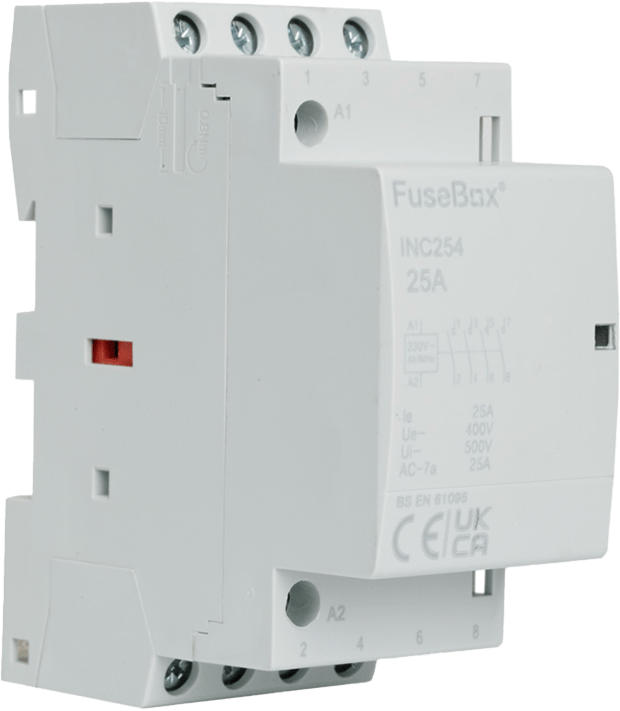 Fusebox 25A 4P N/O INST CONT 230V (36mm) INC254